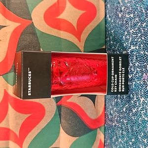 Starbucks Red Christmas Keychain/Ornament NEW